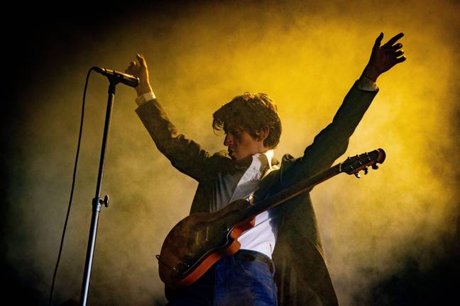 Alex Turner of the Arctic Monkeys. Credit: ANP/Alamy Stock Photo