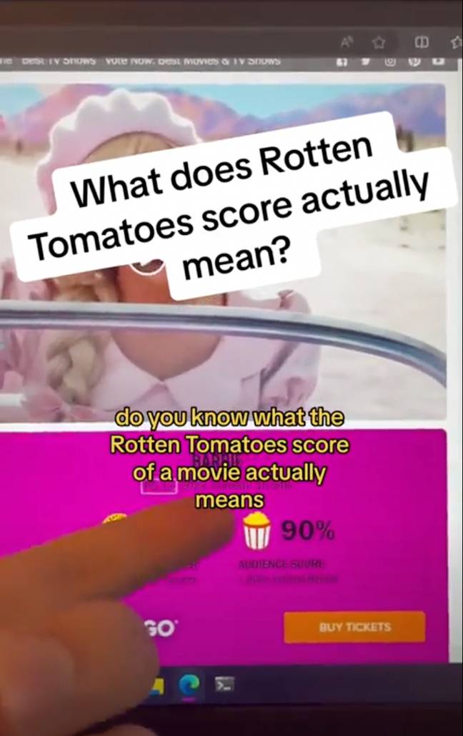 Film fan identifies huge problem with Rotten Tomatoes after working out real meaning of scores