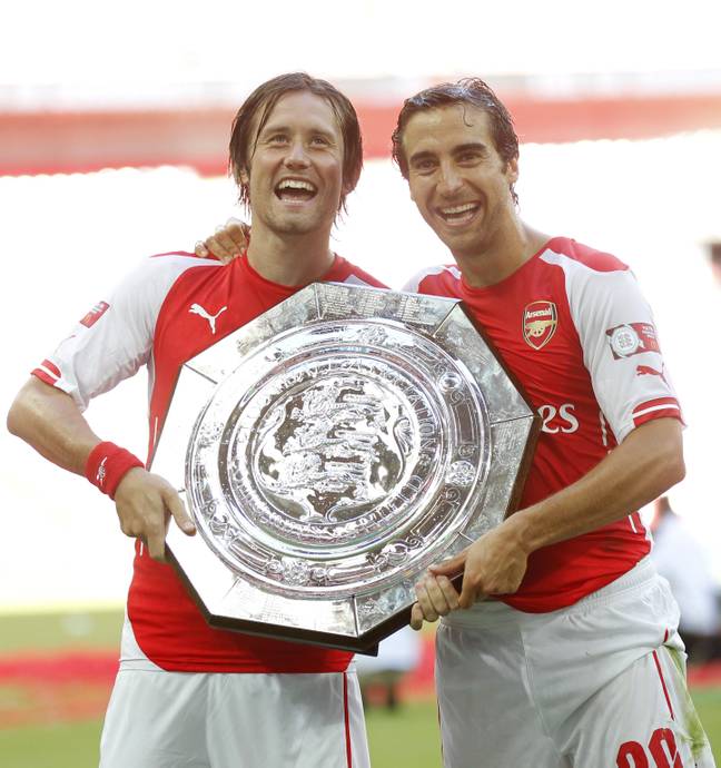 Mathieu Flamini is best known as midfielder for Arsenal. Credit: Xinhua / Alamy Stock Photo