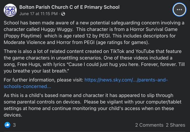 Credit: Bolton Parish Church C of E Primary School / Facebook