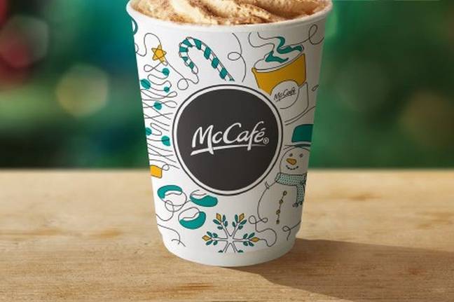The drinks will be served in special festive cups. Credit: McDonald's