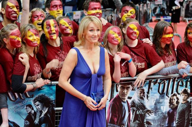 JK Rowling at the London premiere of Harry Potter and the Half Blood Prince. Credit: michael melia / Alamy