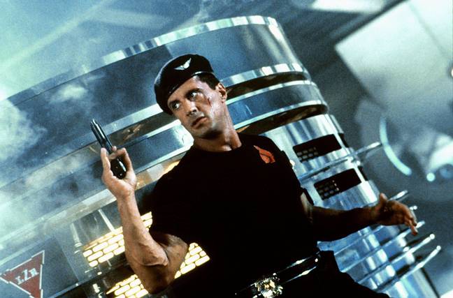 The actual Sylvester Stallone in Demolition Man. Credit: AJ Pics / Alamy Stock Photo