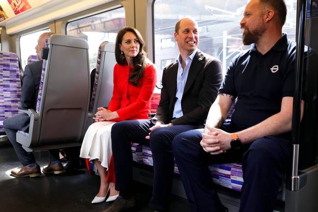 The trainspotter spoke with the Prince and Princess of Wales on the Lizzy line. Credit: Twitter/@KensingtonRoyal