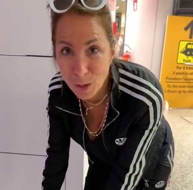 Jill Zarin reveals a suitcase full of Diet Coke. Credit: TikTok/@allyshaps