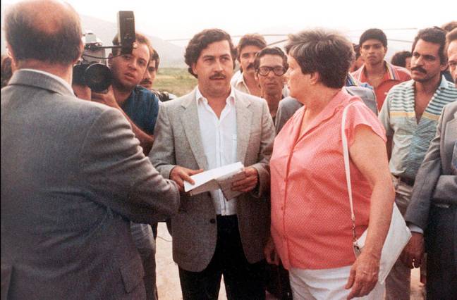 The pair were tasked with taking down Pablo Escobar, pictured. Credit: Abaca Press/ Alamy Stock Photo