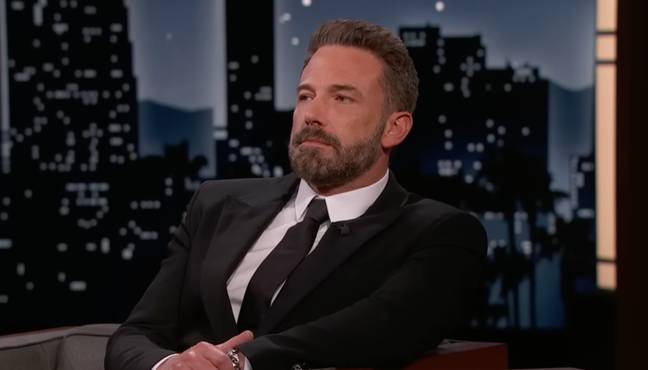 This is apparently his 'content' face. Credit: Jimmy Kimmel Live!