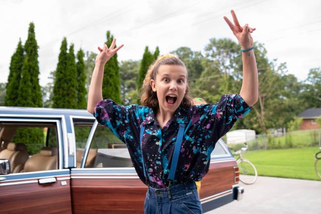 Milly Bobby Brown in Stranger Things. Credit: Alamy