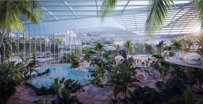 The resort will boast 20 pools and 35 waterslides. Credit: Therme Manchester