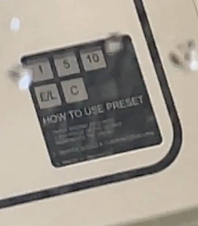 This preset button will ensure you only ever spend exactly what you want to on petrol. Credit: TikTok/@livticks