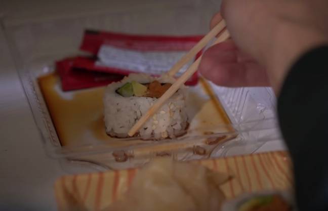 The sushi infected JC with tapeworms. Credit: YouTube/Chubbyemu
