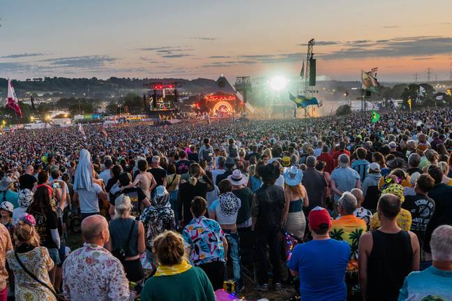 Glasto is in full force. Credit: Guy Bell/Alamy Stock Photo