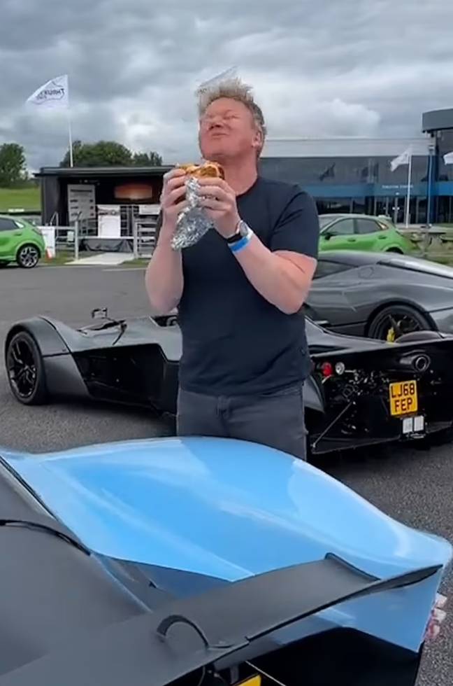 Gordon Ramsay was pretty happy with the result. Credit: @gordonramsayofficial/TikTok