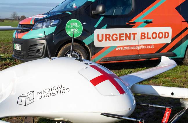 Alex reckons it won't be long before they're delivering organs for medical treatments via drone flight. Credit: Medical Logistics