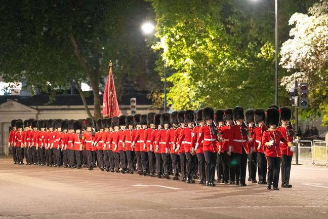 A rehearsal ahead of the Queen's funeral. Credit: PA Images / Alamy Stock Photo