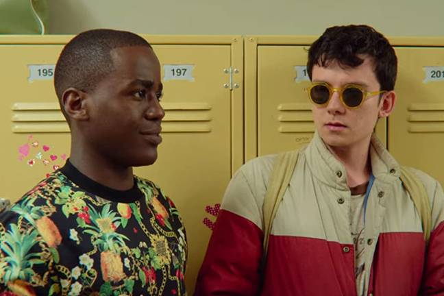 Both Otis and Eric have to navigate a new school in season 4 of Sex Education. Credit: Netflix