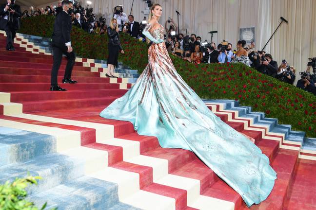 Blake Lively's dress was inspired by New York landmarks. Credit: Alamy