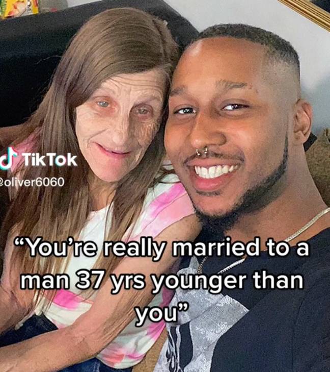 The pair have faced mixed responses online to their relationship. Credit: @oliver6060/ TikTok