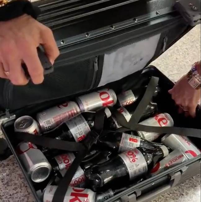 That's a lot of Diet Coke. Credit: TikTok/@allyshaps