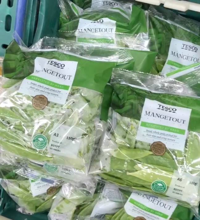 Ever noticed the codes on supermarket veg? Credit: TikTok/@financegirlbargains