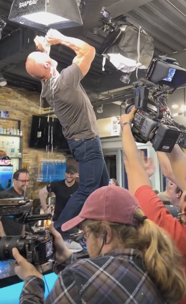 Stone Cold Pinhead 'Stone Cold' Steve Austin surprised guests at bar by doing iconic beer chug