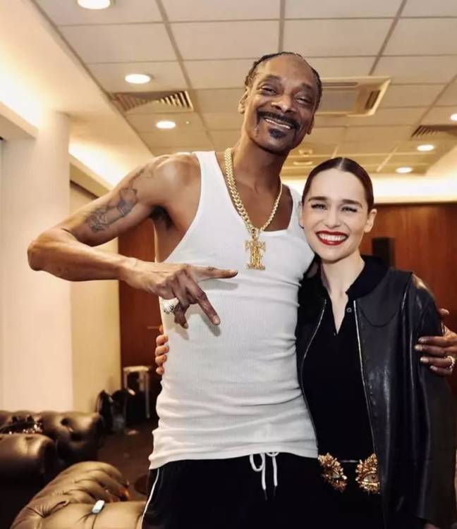 Snoop Dogg and Emilia Clarke formed an unlikely friendship. Credit: Instagram/Emilia Clarke