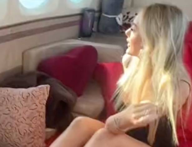 TrivDaily - Couple rents £1,000 private jet to join the mile-high club 60 The plane comes fully equipped. Credit: TikTok / onlyrosie.c12