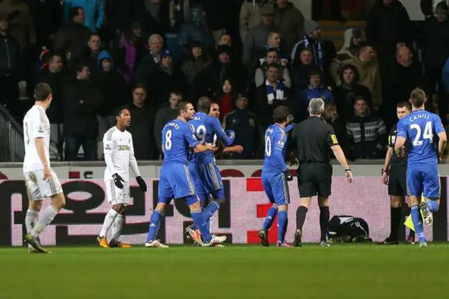 Charlie Morgan was kicked by Eden Hazard back in 2013 when supporting Swansea as a ball boy. Credit: PA Images / Alamy Stock Photo