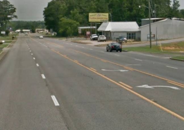 Ms Anderson died after stepping out into the road and being struck by a passing car. Credit: Google Street View 