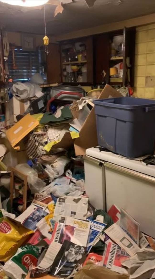 When the couple had a viewing at the home they saw it was full of a hoarder's stash. Credit: Kennedy