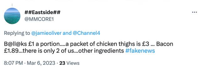 The cooking show has sent the internet into a spiral. Credit: Twitter