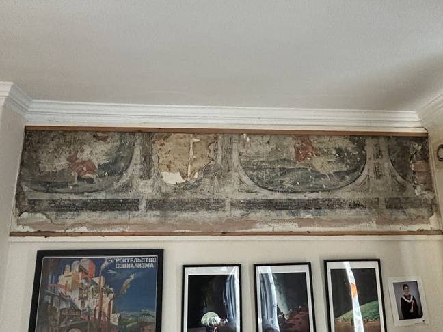 It is thought that the paintings may date back to 1660. Credit: SWNS