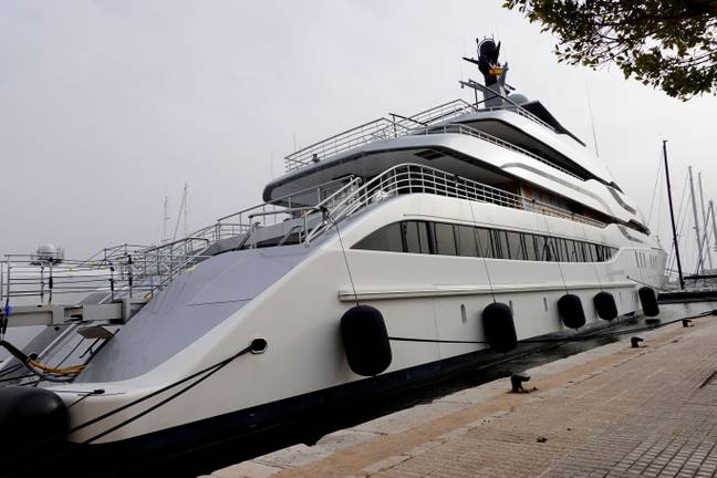 The mega yacht's name was changed from 'Tango' to 'Fanta'. Credit: REUTERS/Alamy Stock Photo