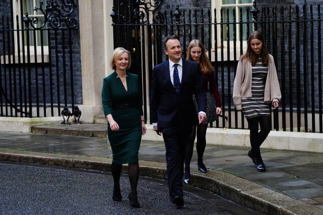 Liz Truss left Number 10 earlier today alongside her family. Credit: PA Images / Alamy Stock Photo