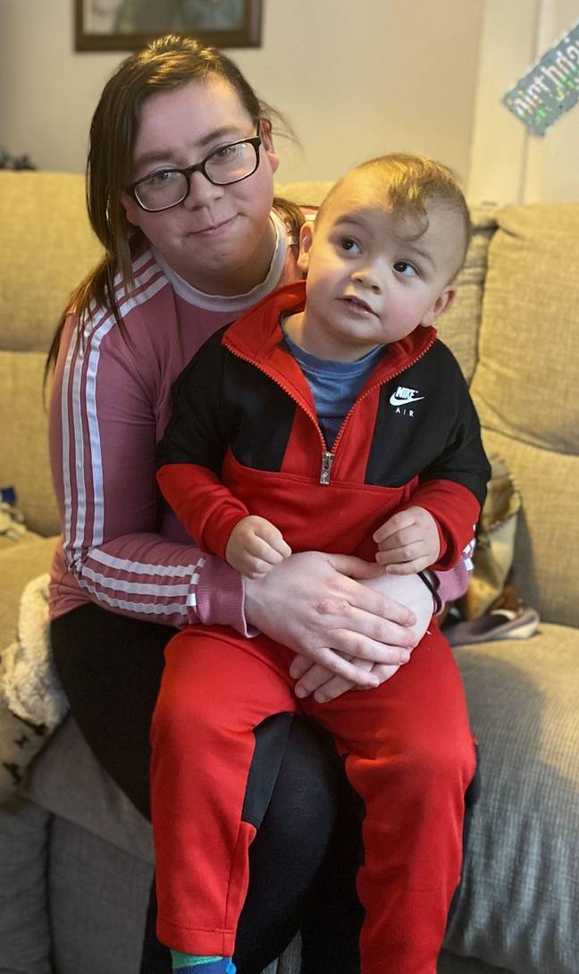 Chelsea and her son Leland. Credit: Kennedy News &amp; Media