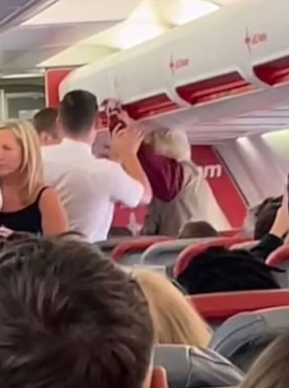 The incident is said to have unfolded because the passenger was refused a free glass of champagne. Credit: Deadline News 