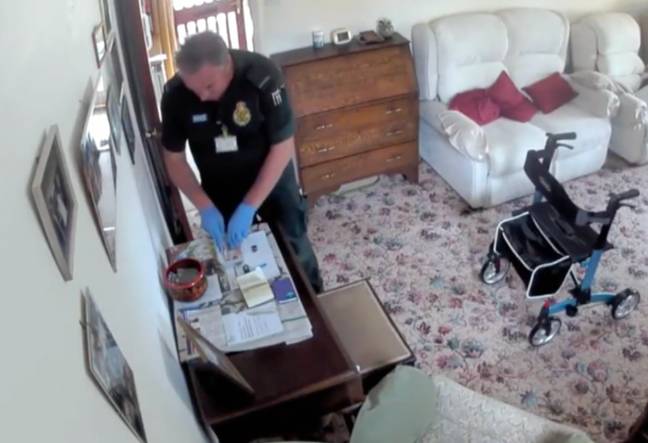 Mark Titley was caught pocketing about £60 at a patient's home after she collapsed and died. Credit: Mike Drage/Facebook