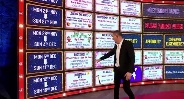 Lewis's 'Festive Forecaster' could prove very helpful. Credit: ITV