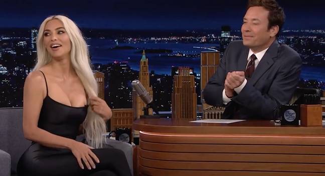 Kim sat down for an interview with Jimmy. Credit: NBC