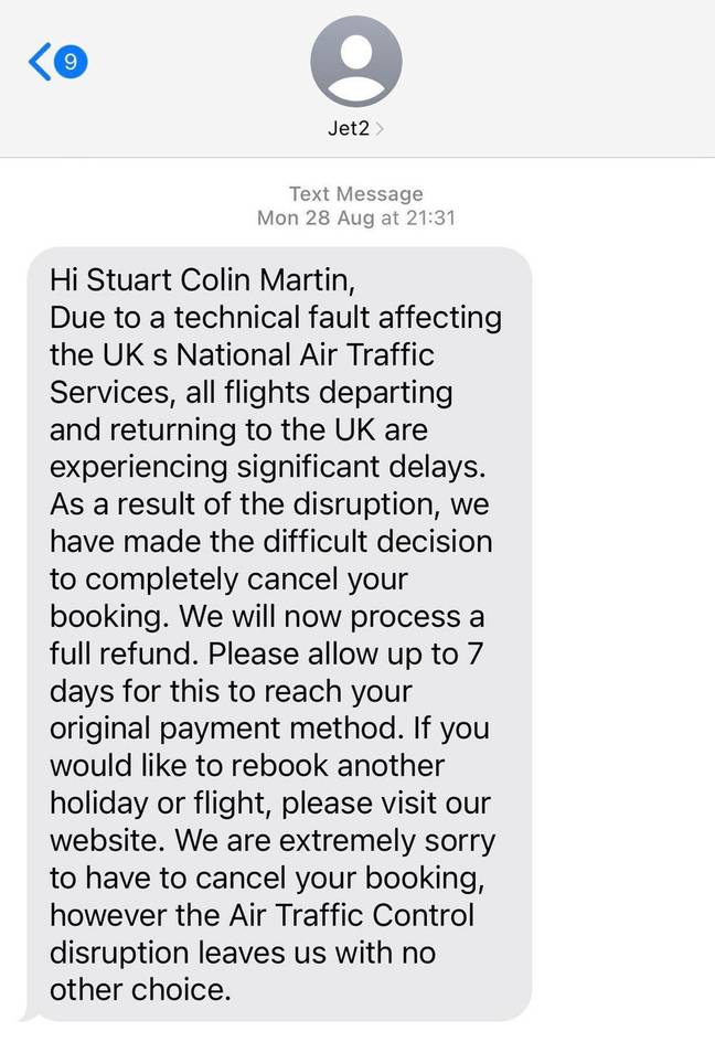 Jet2 has since apologised to the disappointed couple. Credit: Kennedy News and Media
