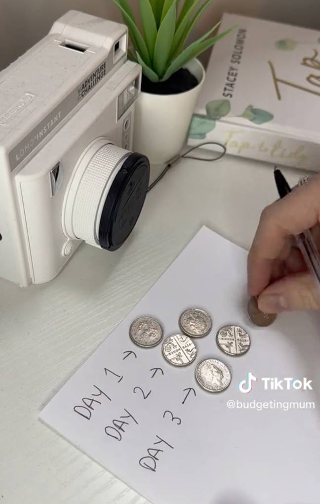 One mum has come up with a genius idea that could help you put away over £3,000. Credit: TikTok/@budgetingmum