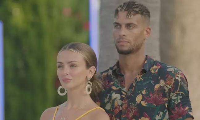 The Love Island couple split up a few weeks after leaving the villa together. Credit: ITV