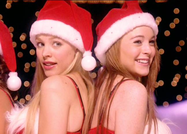 Lohan previously sang Jingle Bell Rock in Mean Girls. Credit: Paramount Pictures
