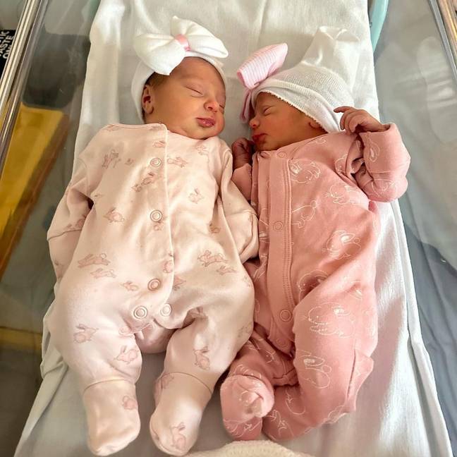 The former Islander welcomed two baby girls last week (22 May). Credit: Instagram/@danidyerxx