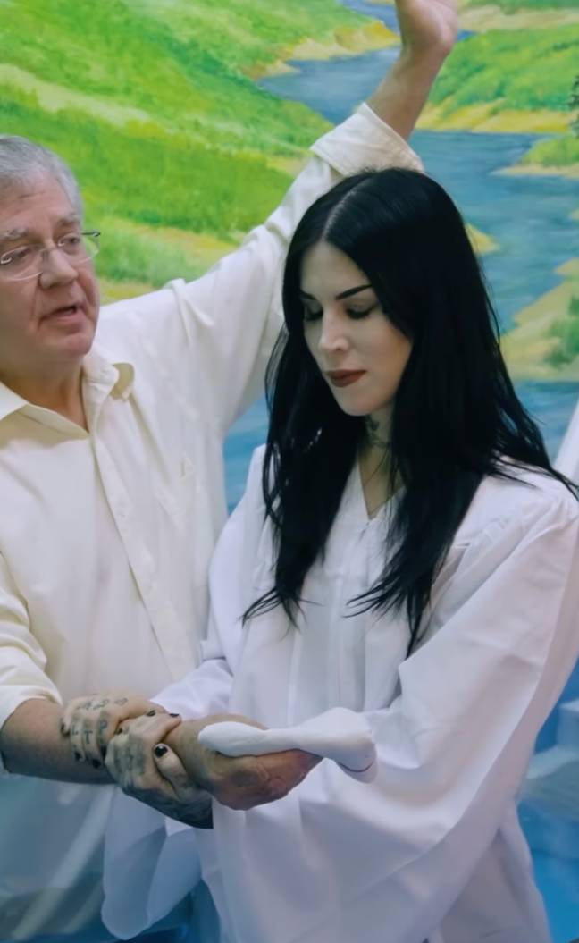 She recently shared the baptism video to her Instagram. Credit: Instagram/@thekatvond