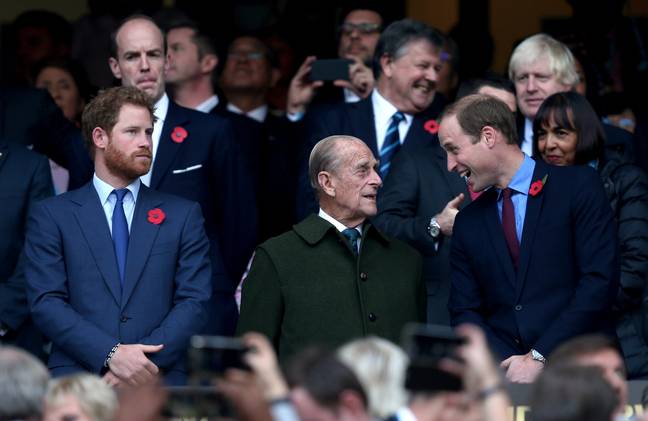 Prince Harry remembers happier times with Prince Philip (Credit: PA)