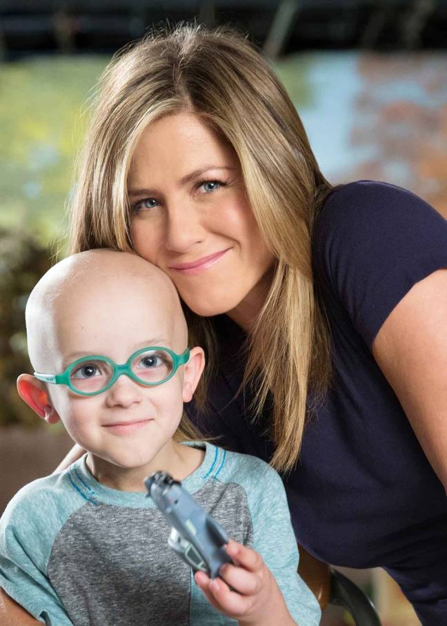 Jen in another children's hospital ad in 2019 (Credit: Youtube)