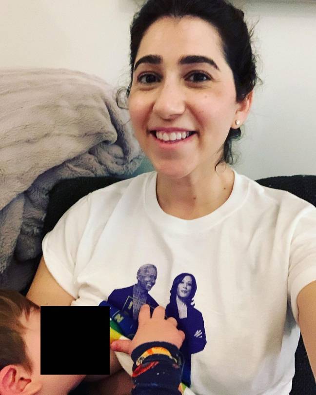 Journalist Allison Yarrow says breastfeeding allows her to 'connect and communicate' with her son. Credit: Instagram/@aliyarro