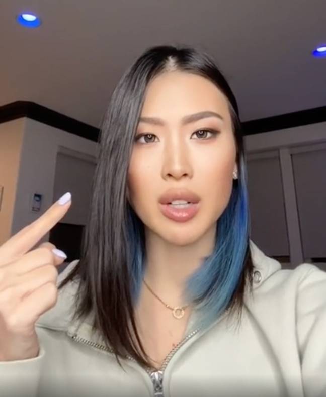 The new filters apparently regenerate every single pixel of your face. Credit: @zhangsta/TikTok
