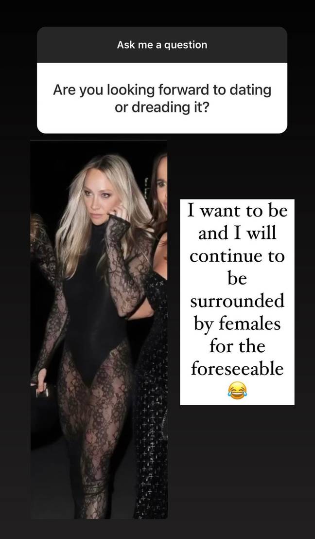 She admitted that while she wants a 'big family' one day, she isn't ready to date again yet. Credit: Instagram/@madeleychloe